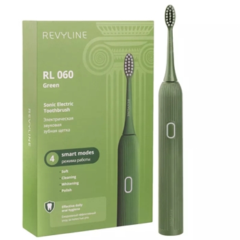Звуковая щетка для зубов Revyline RL 060, оливковая