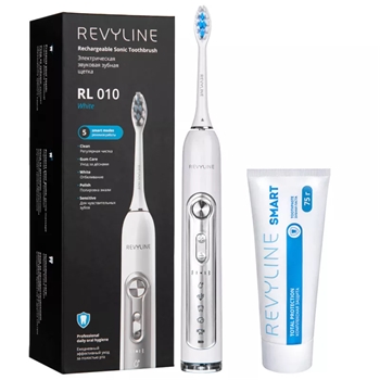 Зубная щетка RL010 White и паста для зубов Smart, от Revyline